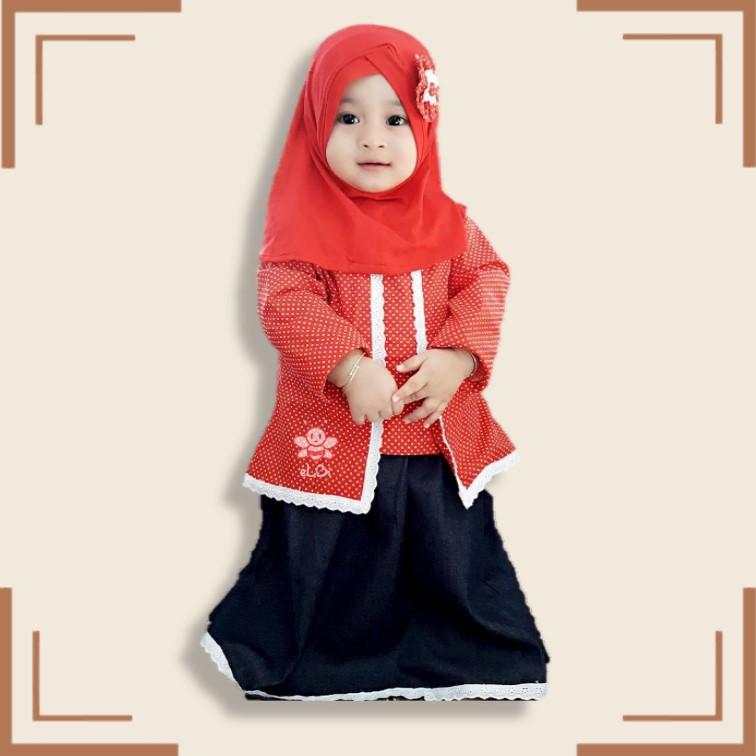 eLBi - Baju Muslim Anak Perempuan / Baju Muslim Balita Perempuan / Gamis Anak Perempuan / Calista Series