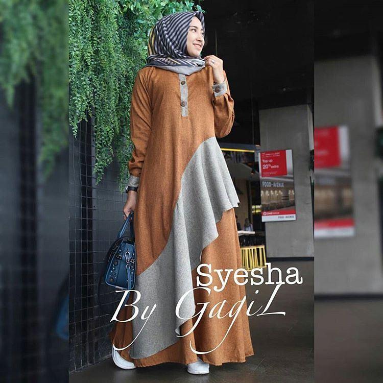 “BC SYEHSA” Maxi Dress Syari Gamis Bahan Balotely Wolfice Katun Rubiah Spandek Panjang Hijab Casual Pakaian Wanita Trand Terbaru Fashionable