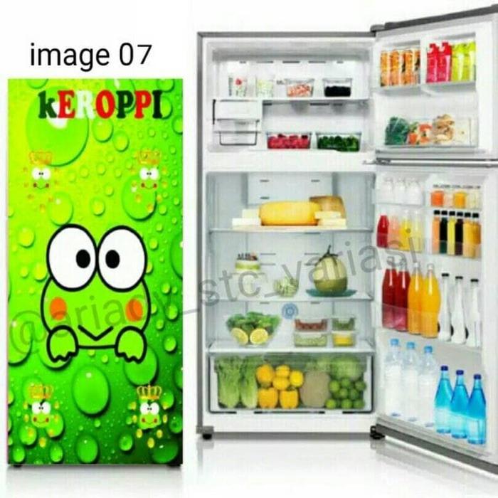 henddia stiker kulkas 1pintu motif keropi murah terlaris