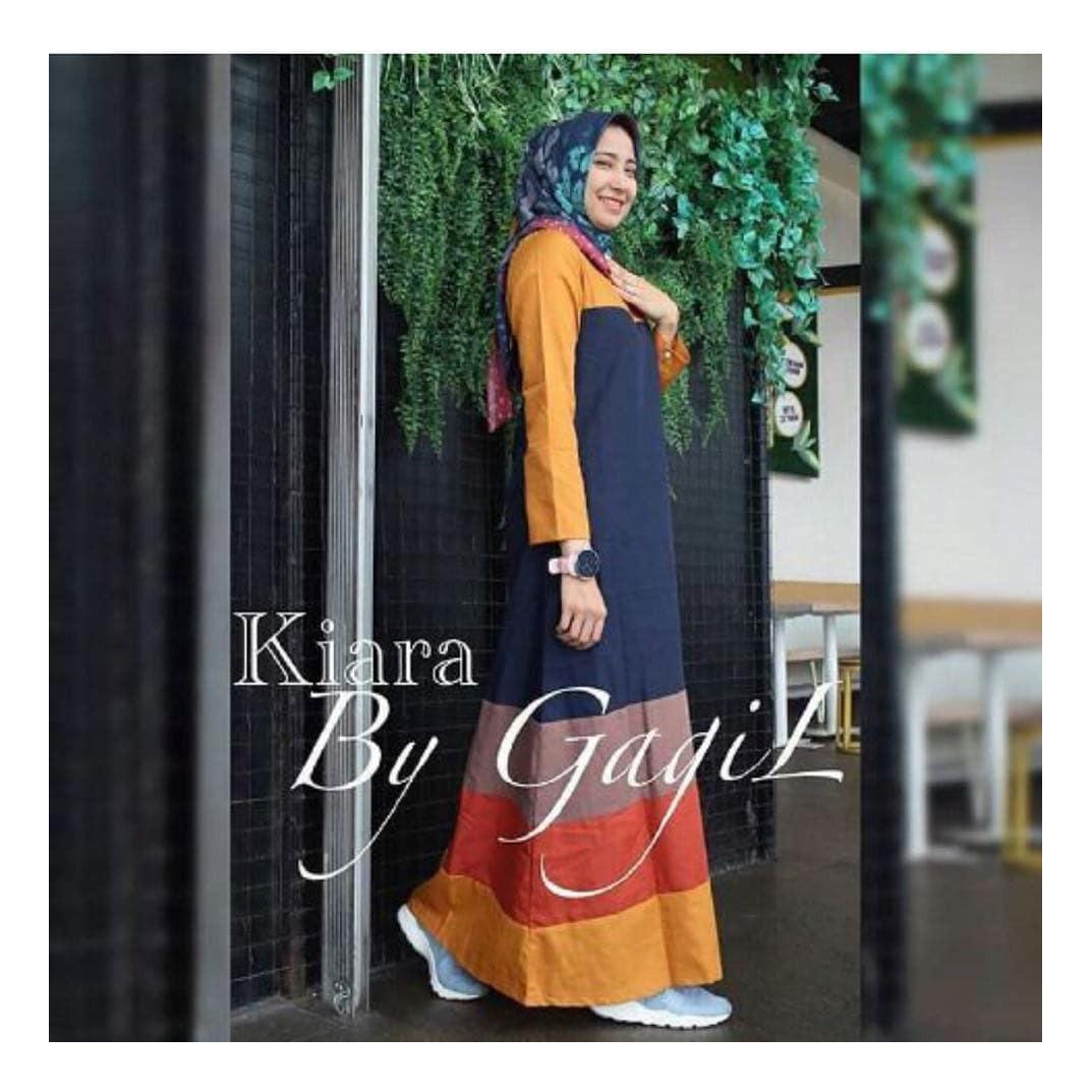 “SF KIARA” Maxi Dress Syari Gamis Bahan Balotely Wolfice Katun Rubiah Spandek Panjang Hijab Casual Pakaian Wanita Trand Terbaru Fashionable