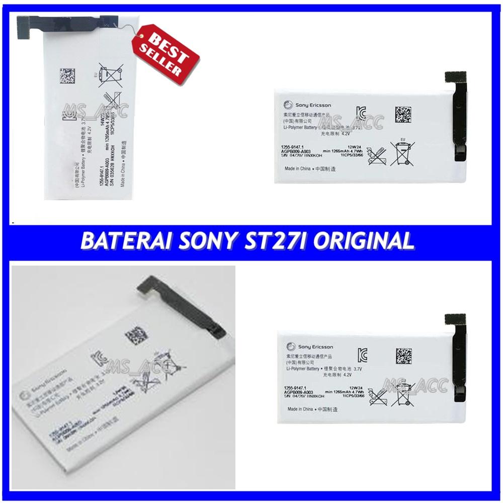Sony Baterai / Battery ST27I For Sony Xperia GO Original - Kapasitas 1265mAh ( barang bagus )