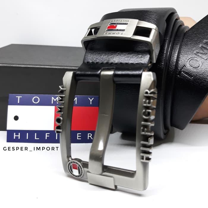 IKAT PINGGANG GESPER BELT PRIA KULIT SATU LAPIS JARUM TUSUK L-0105AG IMPORT JAMAN SEKARANG