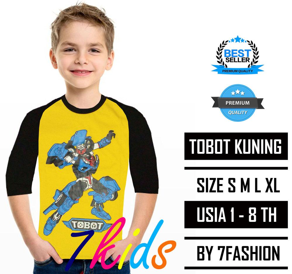 KAOS ANAK TOBOT KUNING - 7KIDS