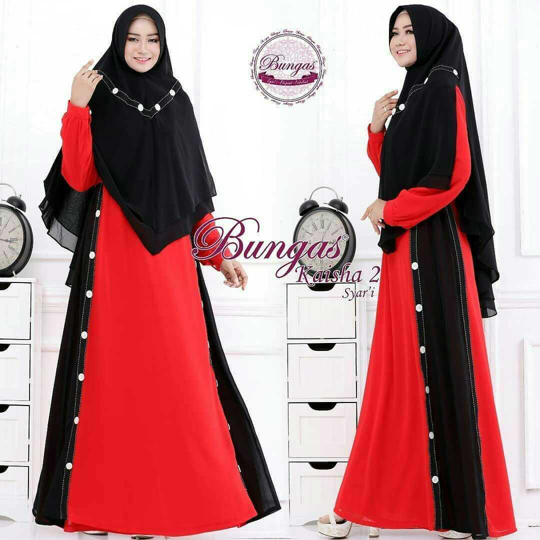 Baju Muslim Modern Gaza Syari Dress Wolfice Baju Wanita Gamis Baju Terusan Panjang Baju Kerja Gaun Pesta Murah Remaja Baju Muslim Terbaru 2018