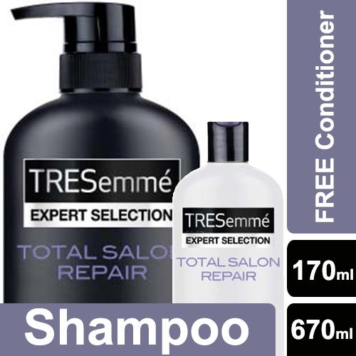Tresemme Total Salon Repair Shampoo 670ml FREE Conditioner 170ml