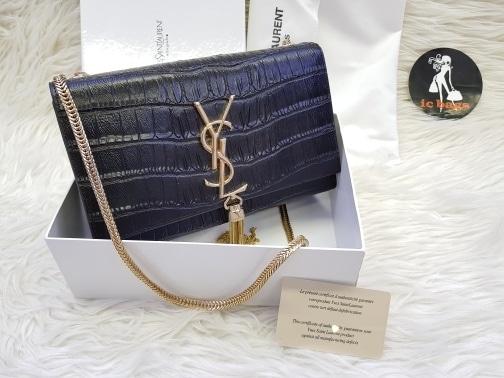 IC BAGS||TAS YSL CROCO HITAM PREMIUM