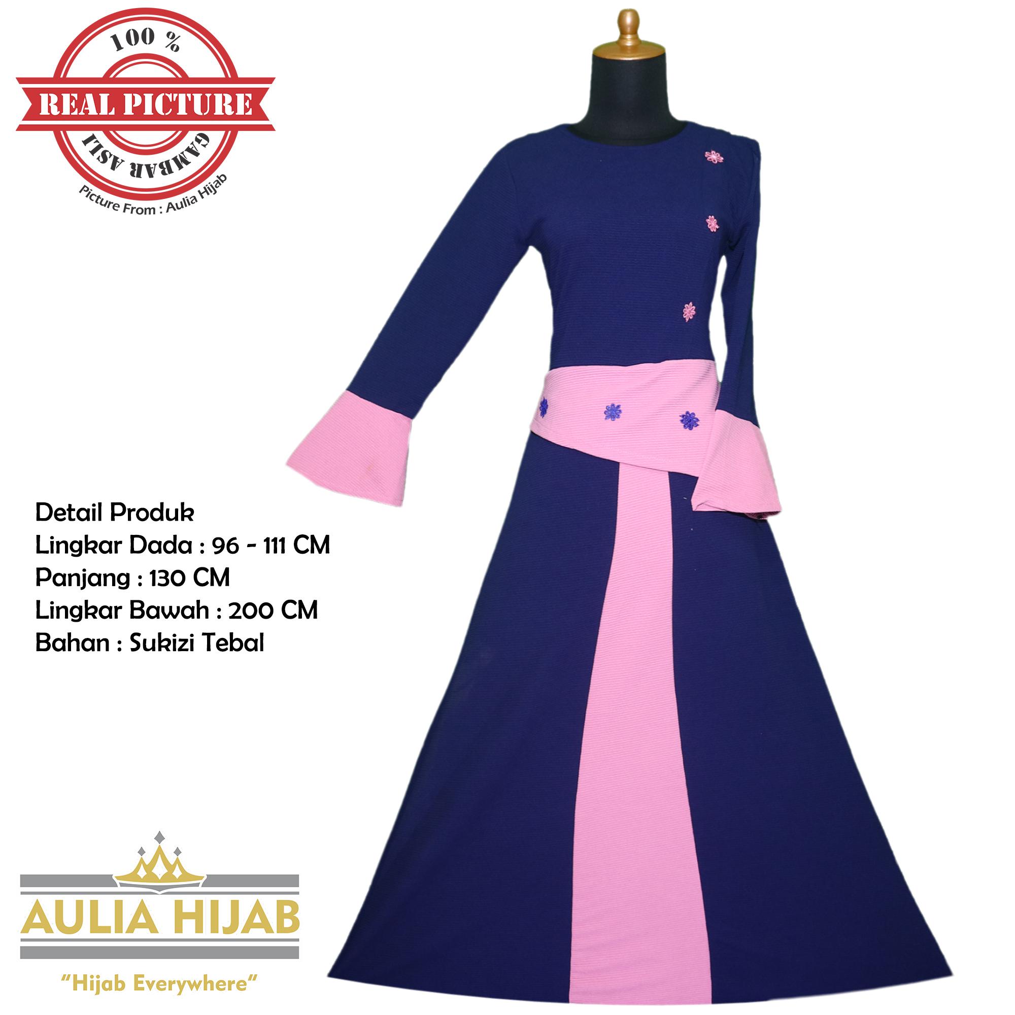 Aulia Hijab - Gamis Sabrina Dress Bahan Sukizi Tebal Premium/Gamis Sukizi/Gamis Kaos/Gamis Murah/Gamis Bahan Tebal/Gamis Polos/Gamis Kerja/Gamis Lebaran/Gamis Terbaru/Gamis Mewah/Gamis Best Seller