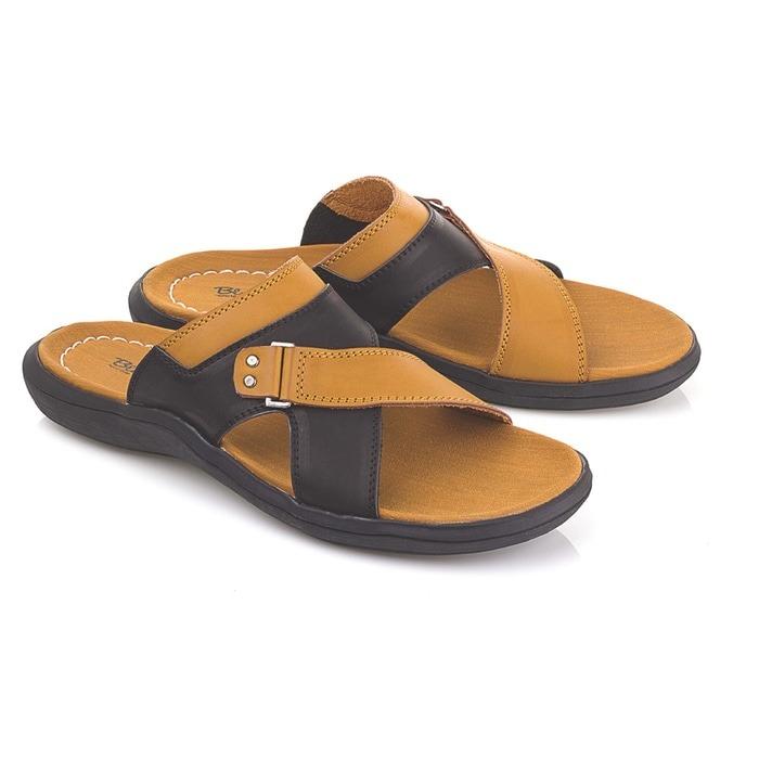 SANDAL PRIA LMG 114 TANAH HITAM PU-PVC