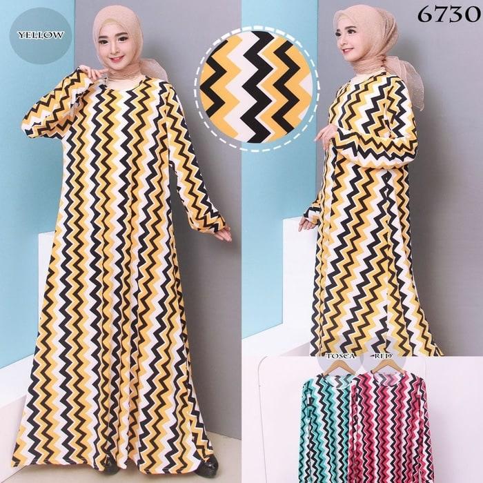 Gamis Wanita Terbaru PROMO HARGA MURAH! Baju Gamis Jumbo 4L Bahan Jersey Korea 6730