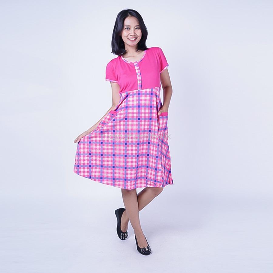 Ning Ayu Daster Hamil Kaos Kotak - DS 450 / Baju Hamil untuk kerja Lengan Panjang / Baju Hamil Seksi / Baju Hamil Gamis / Baju Menyusui Modis / Baju menyusui Murah / Baju Menyusui Terbaru / Baju Menyusui Keren