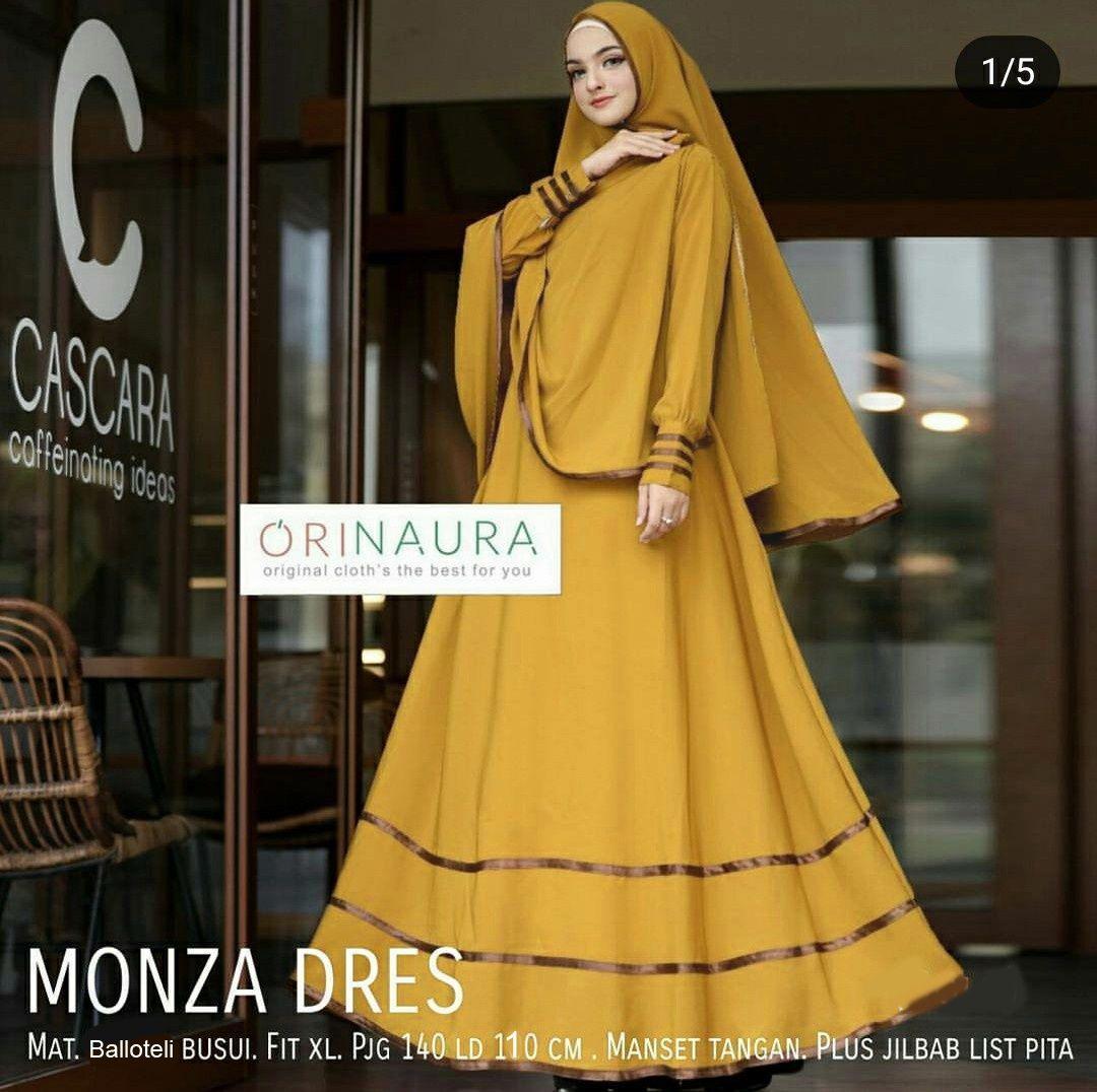 Fly_Olshop - Gamis Monza Syar'i