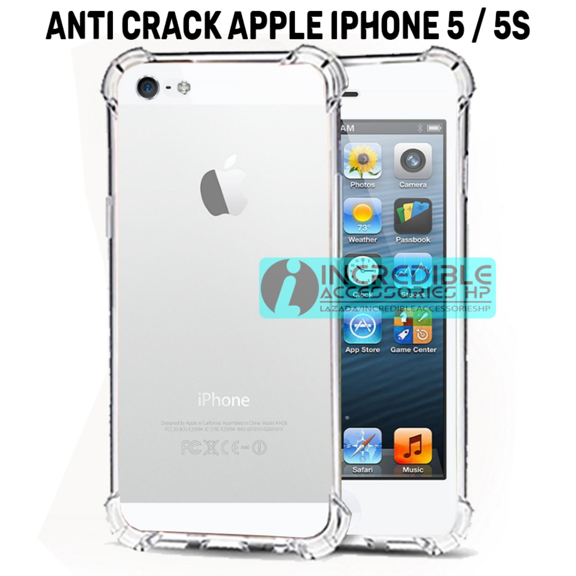 Case Anti Shock / Anti Crack Elegant Softcase  for Apple iPhone 5 / 5s / 5G - White Clear