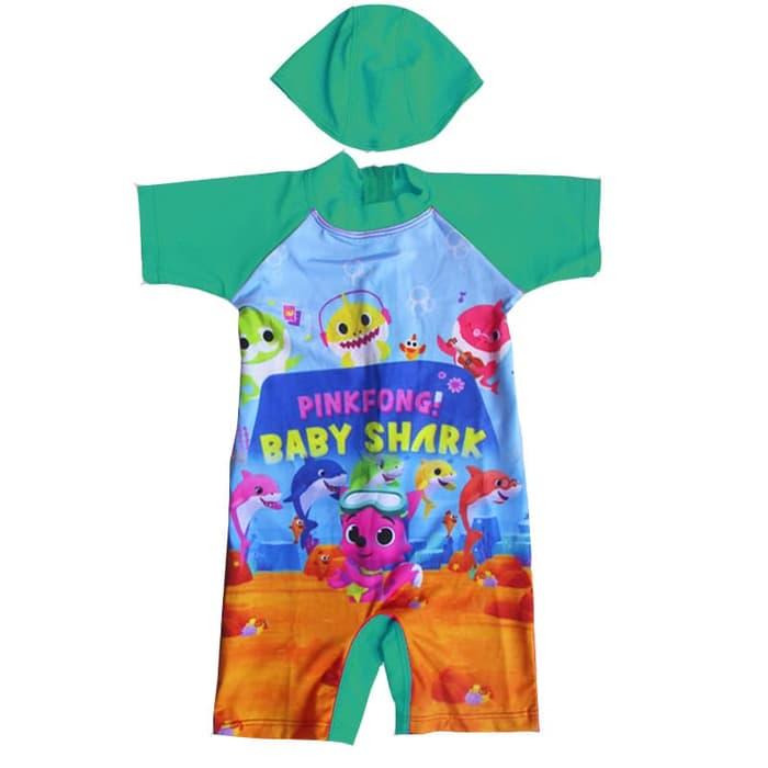 Baju Renang Bayi Karakter Baby Shark Cantik Banget- K051