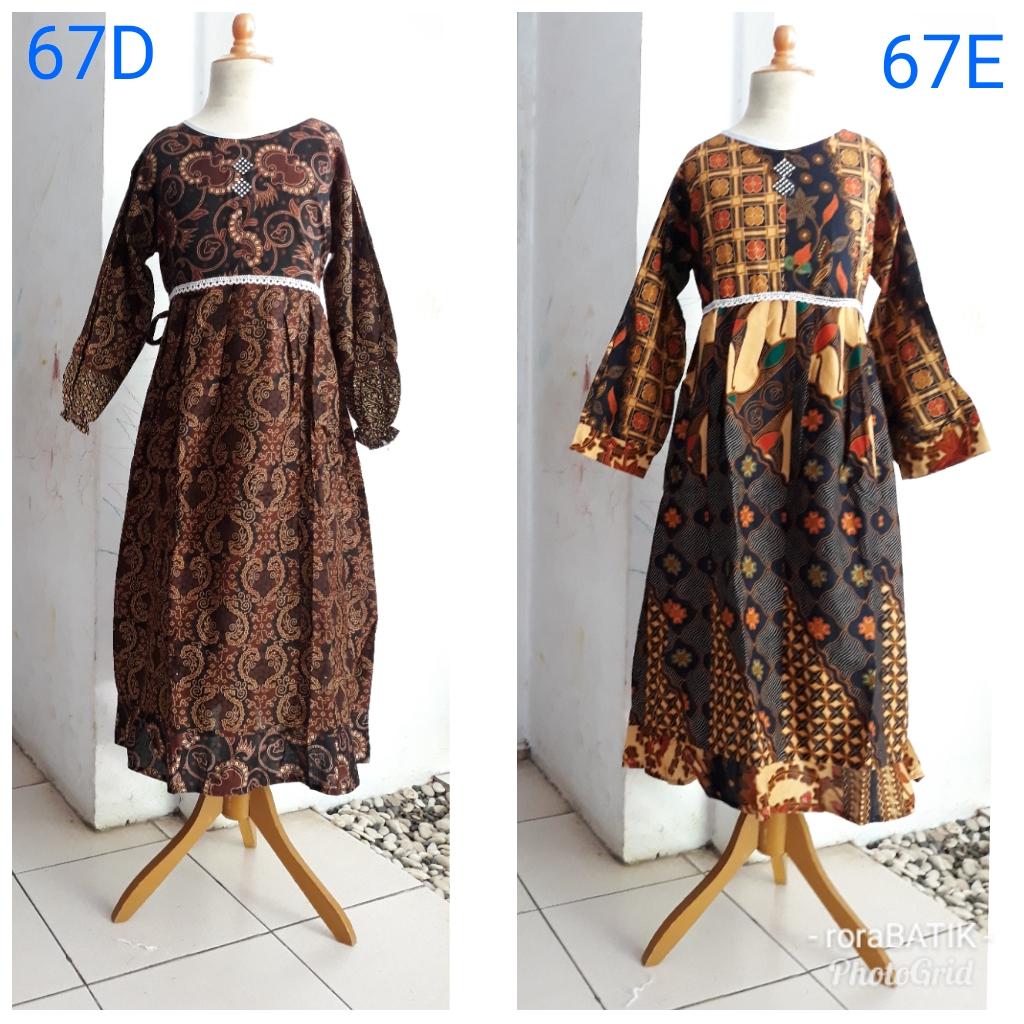 gamis batik anak 7-10 tahun