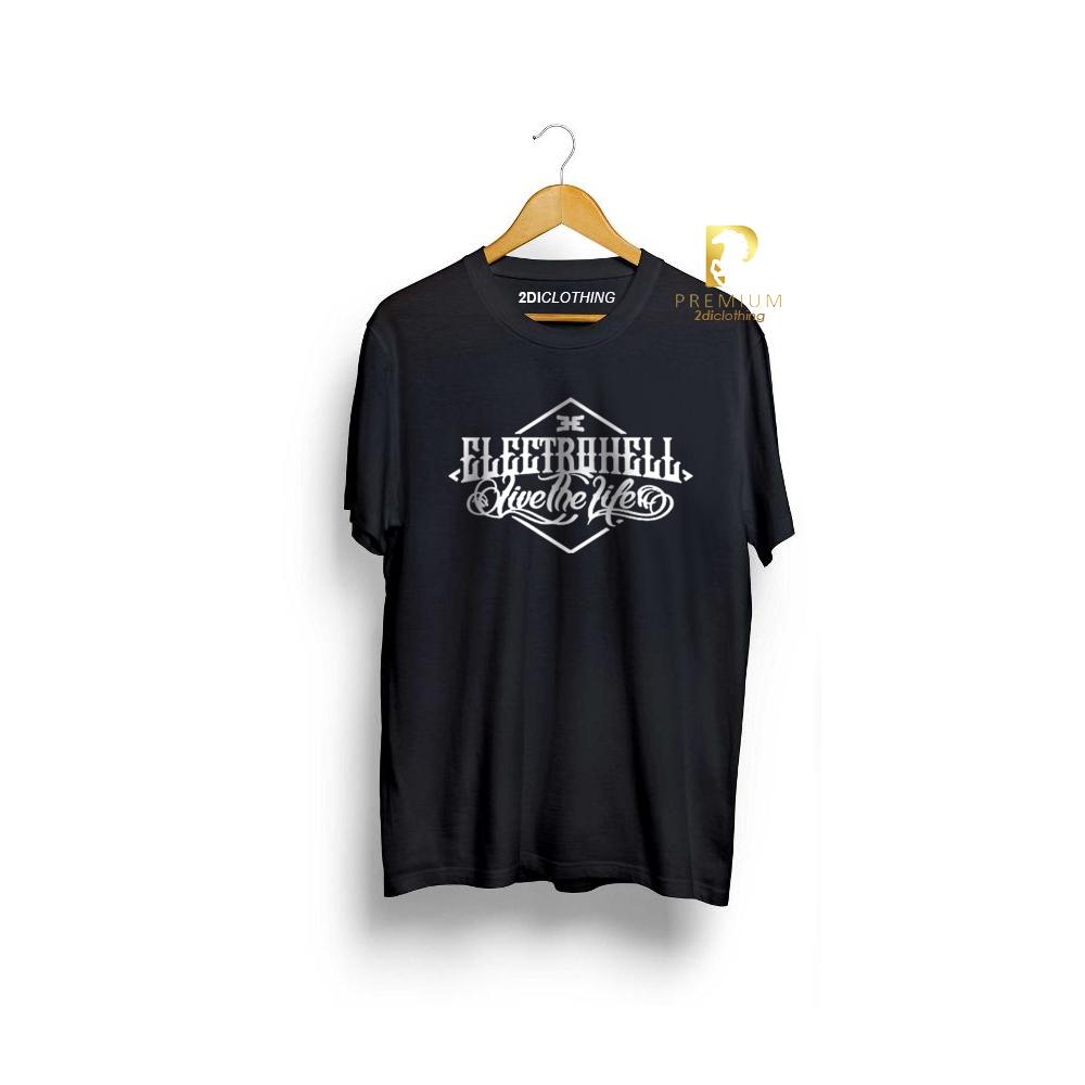 Kaos Distro electrohell / tshirt electrohell