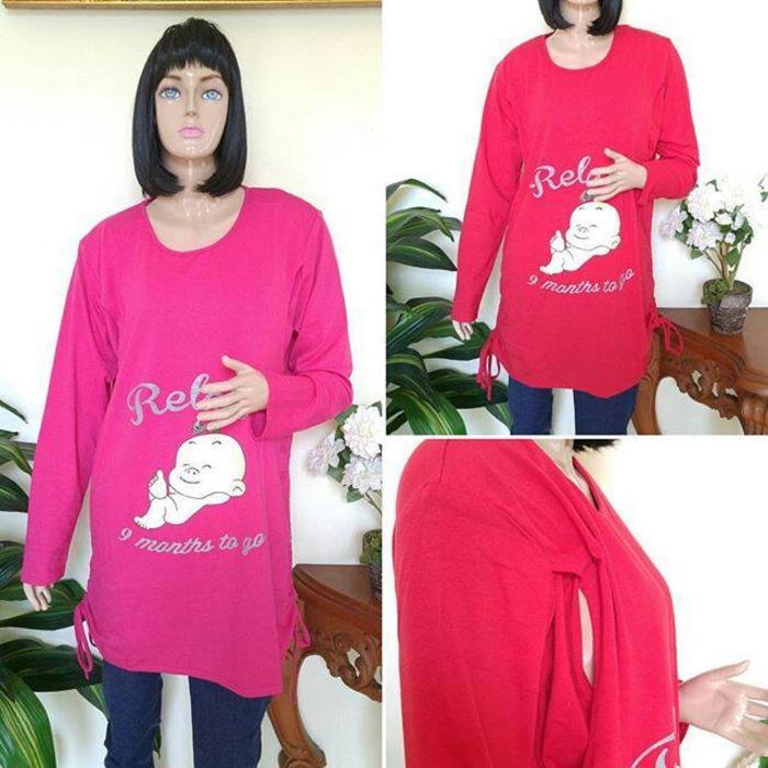 BAJU HAMIL MENYUSUI BABY RELAX LENGAN PANJANG (VNC 110)