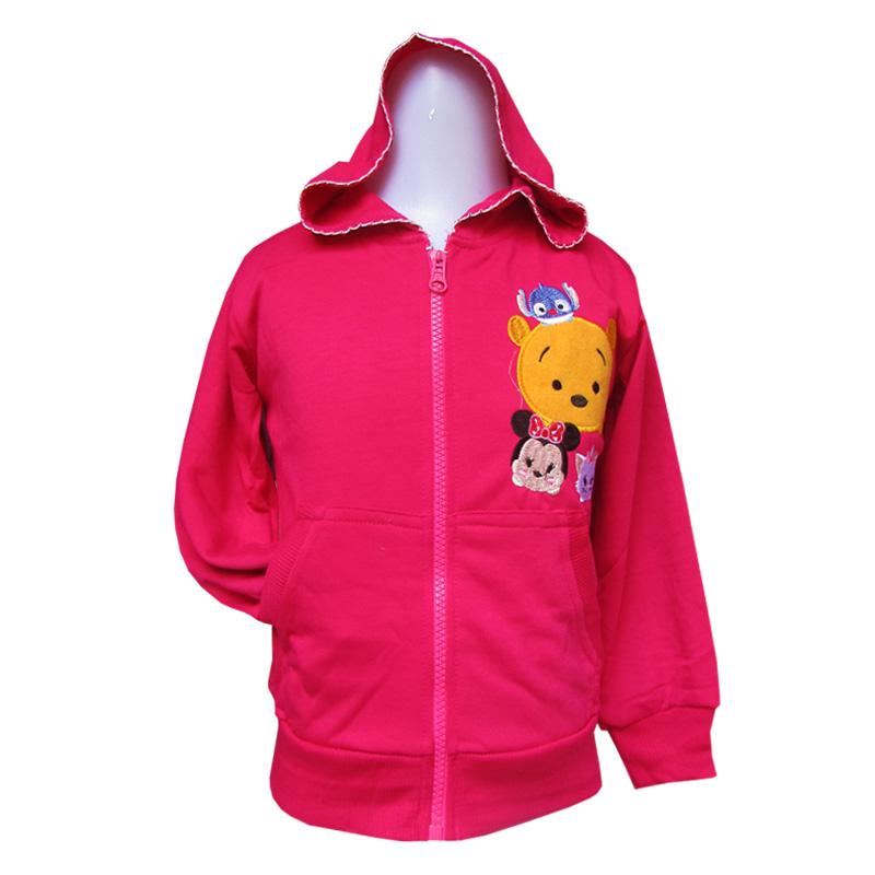 Jaket Sweater Anak Karakter Tsum-Tsum Bear Usia 6-10 Tahun