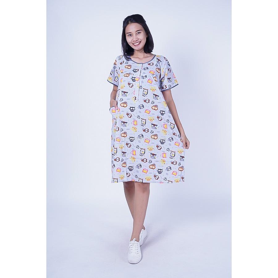 Mama Hamil Daster Hamil Menyusui Kaos Owl / daster bali / daster batik / daster ibu / daster malang / daster ibu hamil / daster menyusui / daster hamil / daster payung / daster remaja / daster kencana ungu / daster full kancing / daster kimono