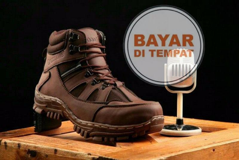Sepatu Jungle Boot Kulit Asli Motor Gede Bikers Touring Moge Cowboy Jenggel Laki
