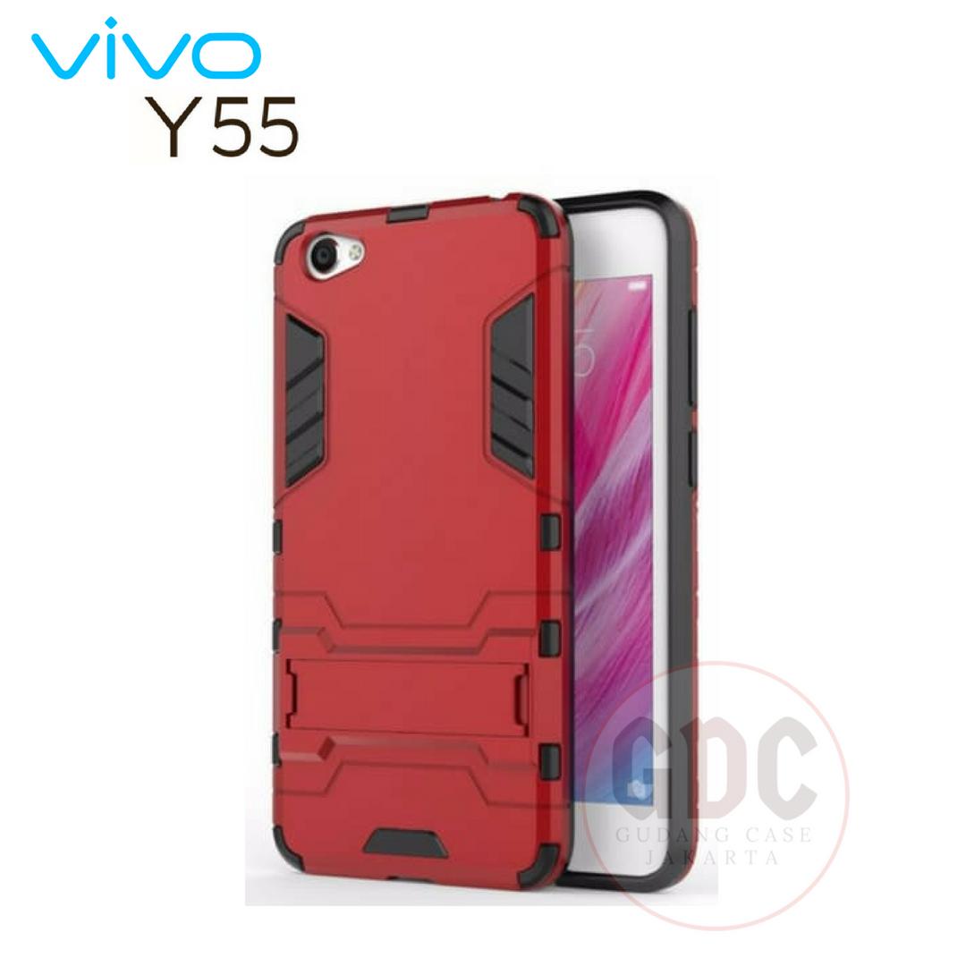 Vivo Y55 / Y55s Case Ironman Hybrid Series With Kick Stand