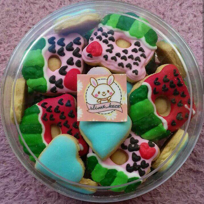 Cookies squishy donat semangka