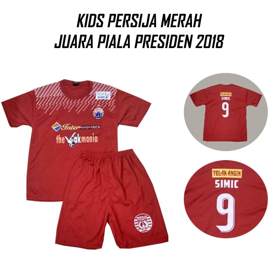 SETELAN KIDS LOKAL PERSIJA JAKARTA HOME / MERAH GRADE LOKAL