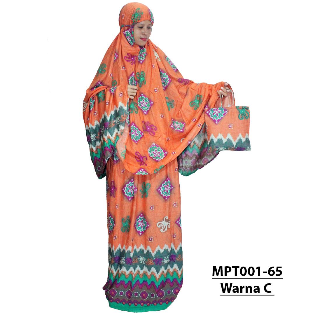 Mukena Bali, Mukena Batik, Mukena Dewasa Bahan Rayon , Motif Acak / Campur (MPT001) BATIK ALHADI