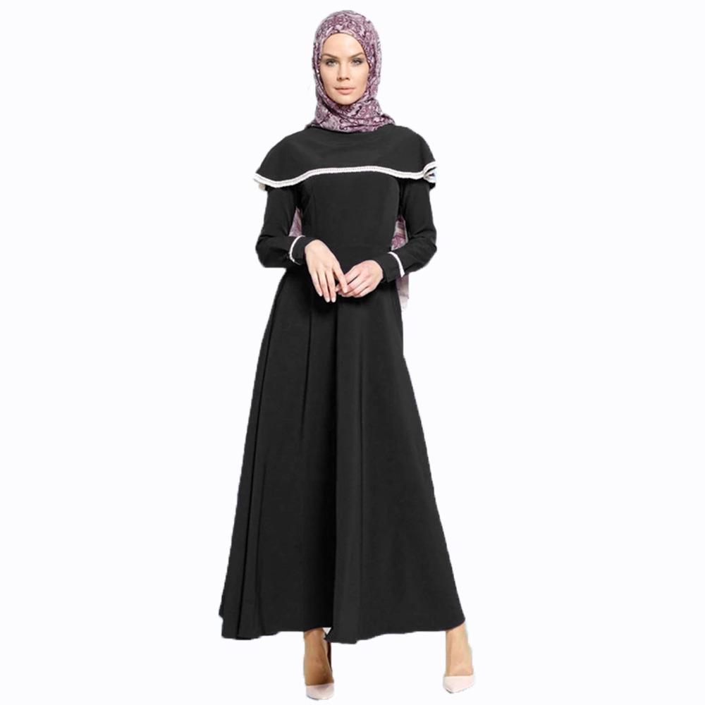 Jfashion Long dress Gamis Maxi variasi Renda tangan Panjang - Vinka