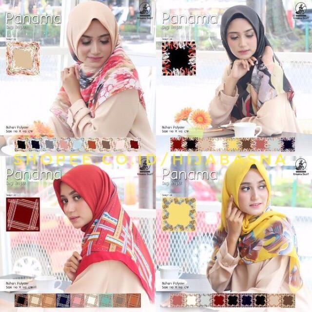 UMAMA PANAMA MOTIF PRINT JILBAB SEGIEMPAT