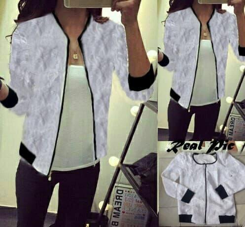 PROMO Jaket Brukat Zipper Desdonna TERMURAH