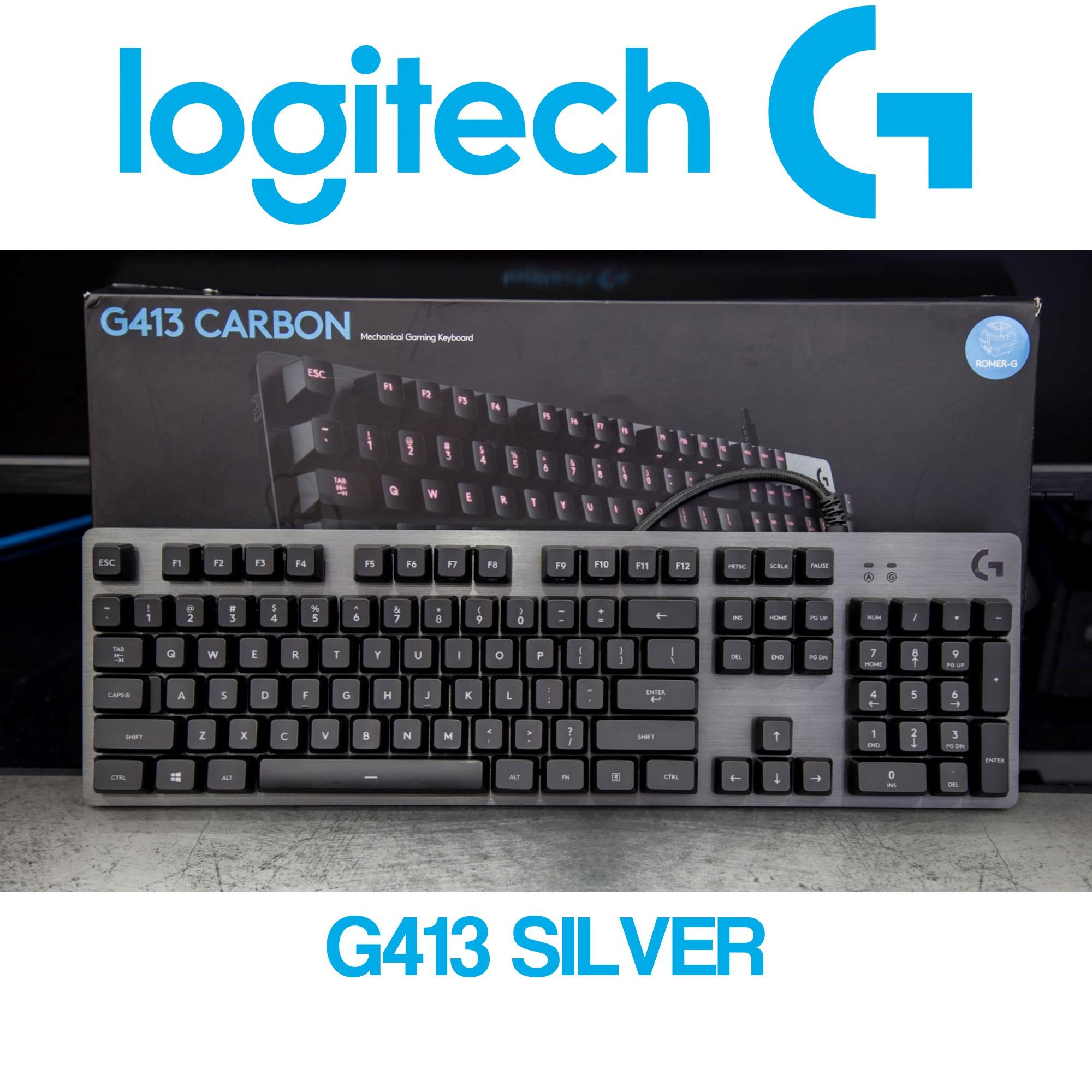 Logitech G413 SIlver Mechanical Gaming Keyboard