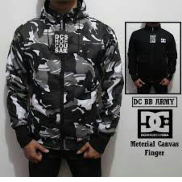 DISKON Jaket Bolak Balik Army Rusia DC - Black/Hitam ~ Premium TERMURAH