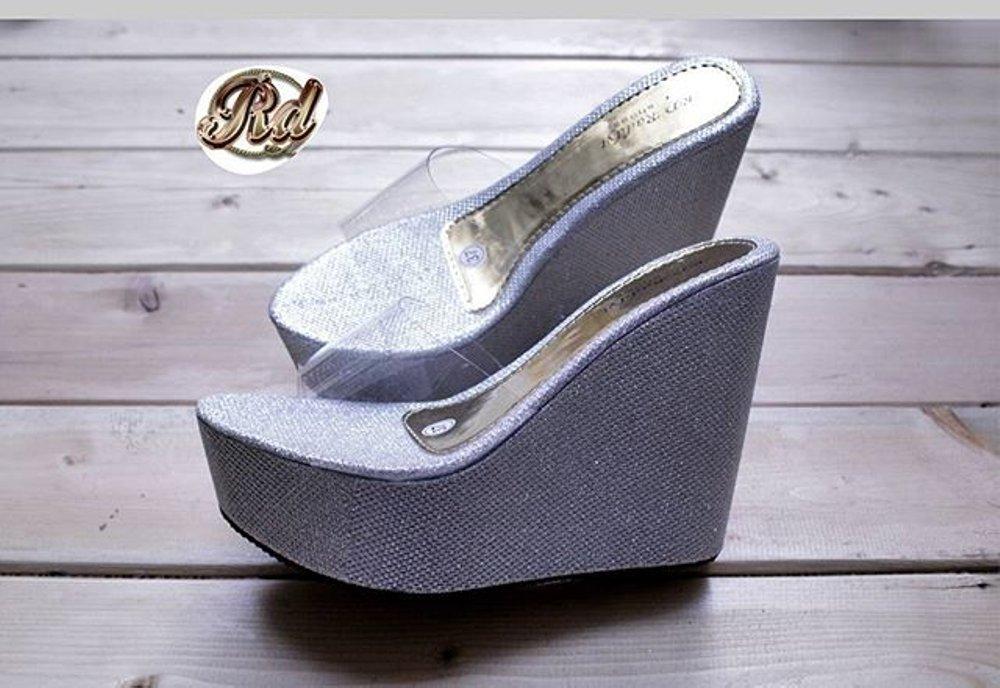 Sneakers Wanita Sandal Sepatu Wedges RD 12cm bahan Mika mix Semikulit Jacket Termurah Di Lazada