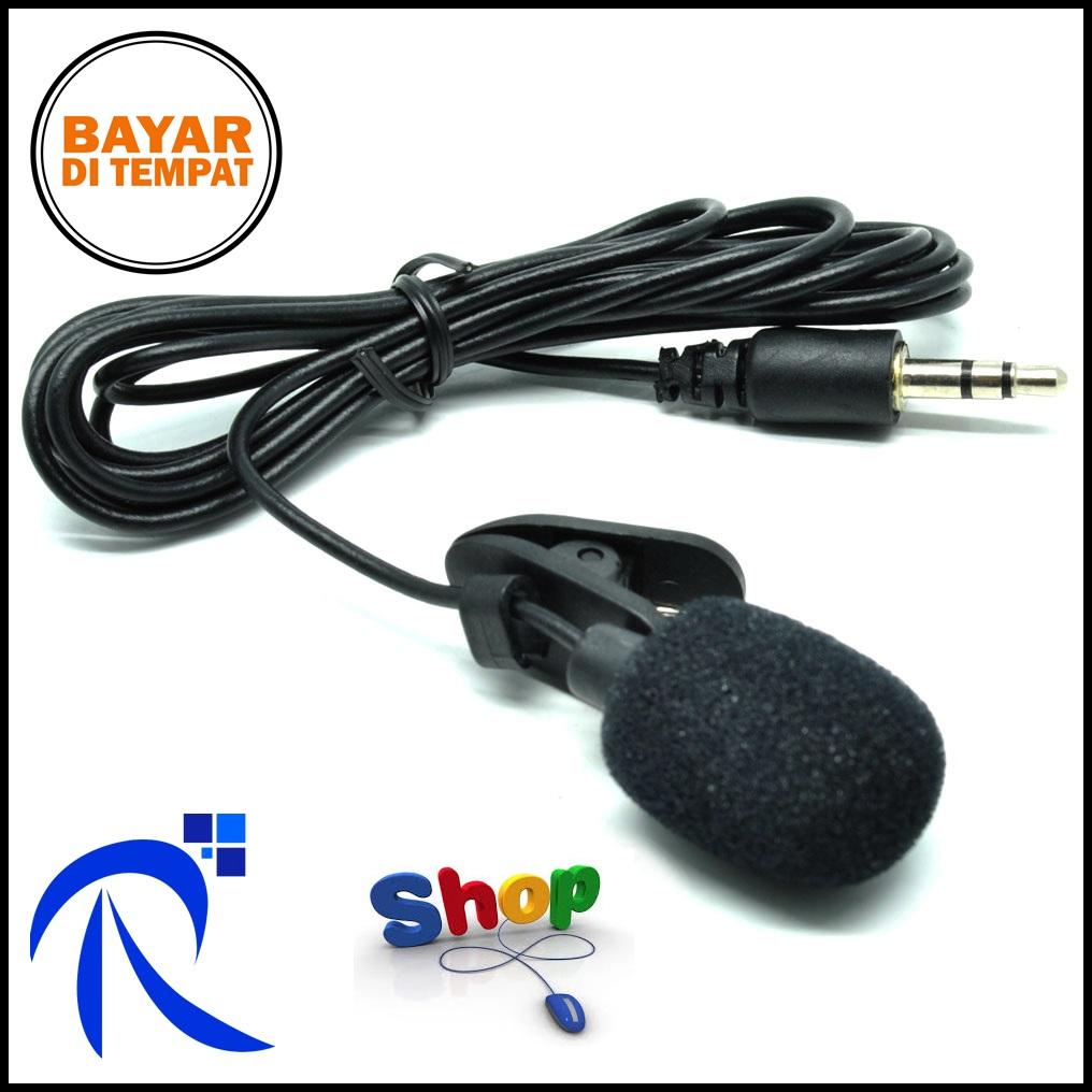 Rimas COD Alat Perekam Suara Mic Mikrofon Klip Penjepit Jepit Untuk HP Android/Komputer PC Jack 3.5 mm - Black / Hitam Microphone Gadget Hp Smartphone Laptop PC Suara Jernih Mic Internal Merekam Suara FREE ONGKIR