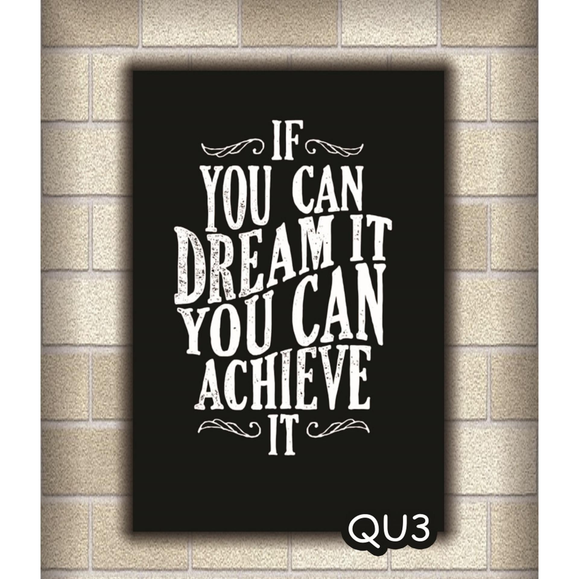 Vasty Hiasan Dinding Kayu Wall Decor Poster Super Quotes VSQ-26