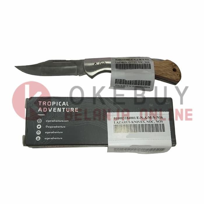 Harga Diskon!! Pisau Lipat Eiger 910003184 001 Lazarus Knives Camping Ori - ready stock