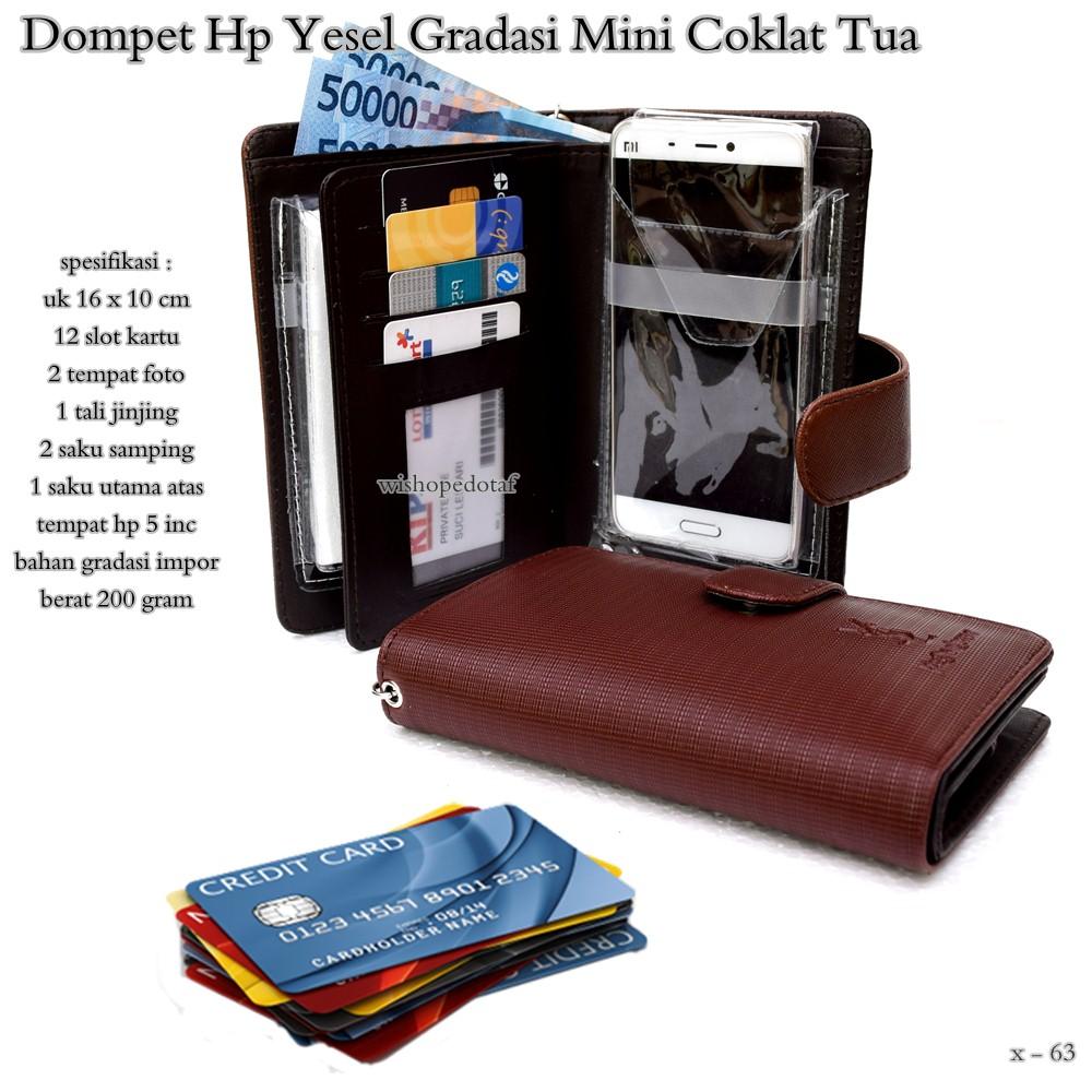 Dompet hp wanita kulit alexia ysl gradasi mini
