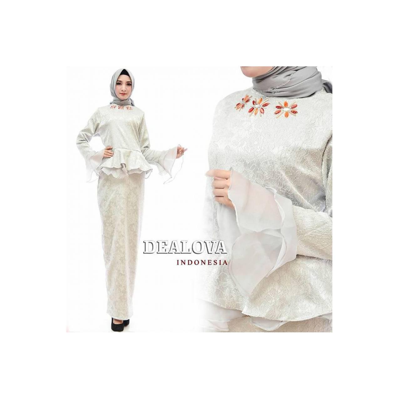 BAJU GAMIS PESTA REMAJA LARISA KAFTAN LIKE BROKAT GAMIS WISUDA
