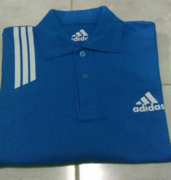 Polo Tshirt Kaos Pria BIG SIZE XXXL,XXXXL ADIDAS GARIS - ZvKGAN