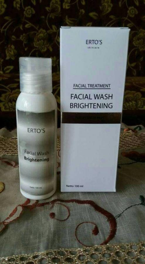 Rahasia Para Artis! ERTOS FACIAL WASH BRIGHTENING BPOM