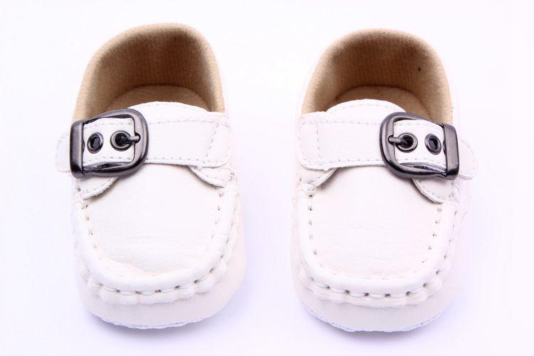 Baru Bayi Balita Prewalker Gesper PU Kulit Comfy Penyambungan Sepatu Crib Pelatih