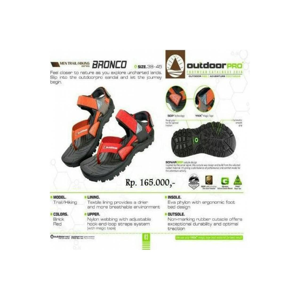 Jual Sandal Gunung Outdoorpro Bronco Bukan Eiger Akasaka Rei Unik