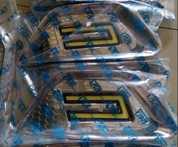 LED DRL Foglamp Cover Led Lampu Kabut Chrome Datsun GO