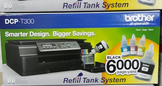 BROTHER MULTI FUNCTION PRINTER REFILL INFUS DCP T300 GARANSI RESMI
