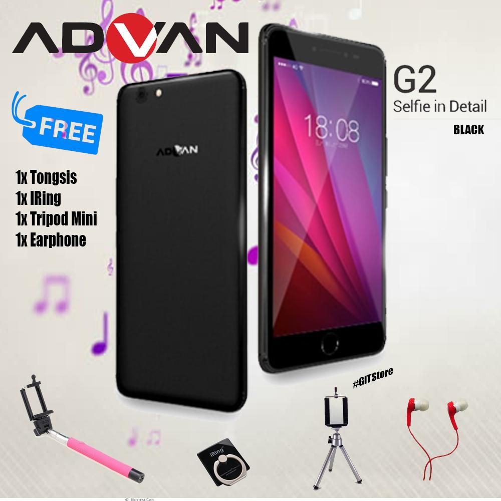 Advan G2 Black HP Advan Terbaru 2018 Free 4 Item