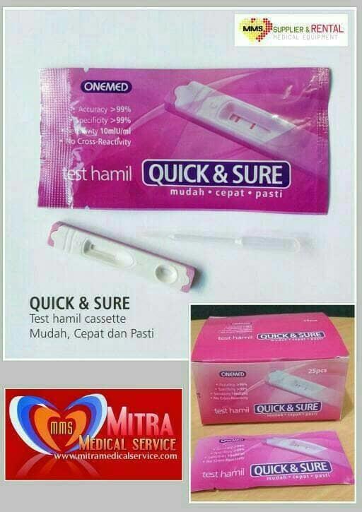 Tes kehamilan QUICK & SURE merk Onemed (box) / tespek / testpack