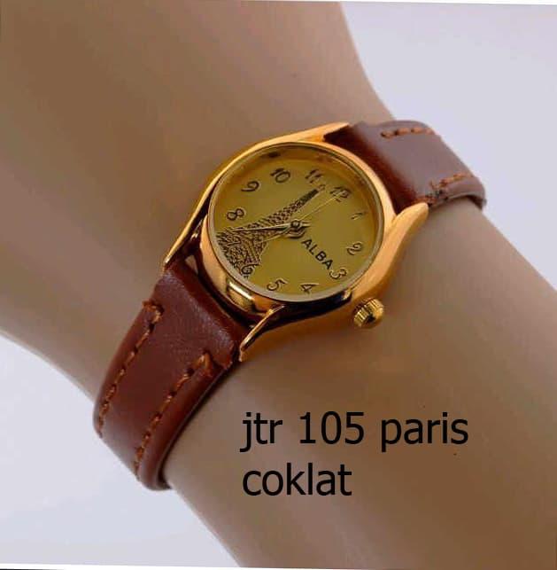 jam tangan alba wanita / jtr 105 paris coklat