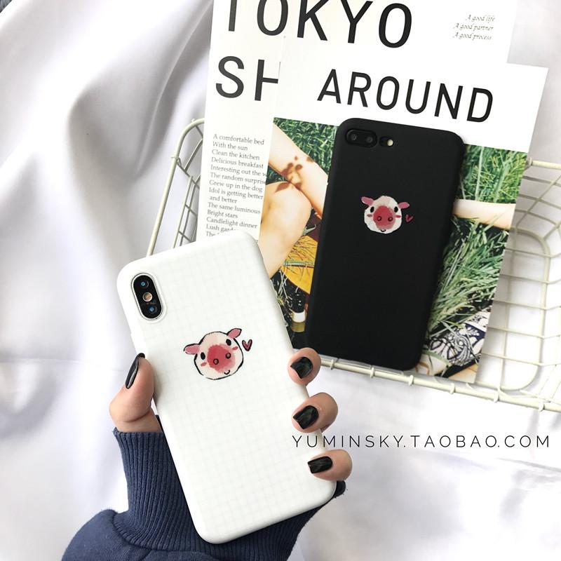 Gaya Korea Kecil Imut Silikon Lunak Iphone8/7 Plus iPhone Bungkus Penuh