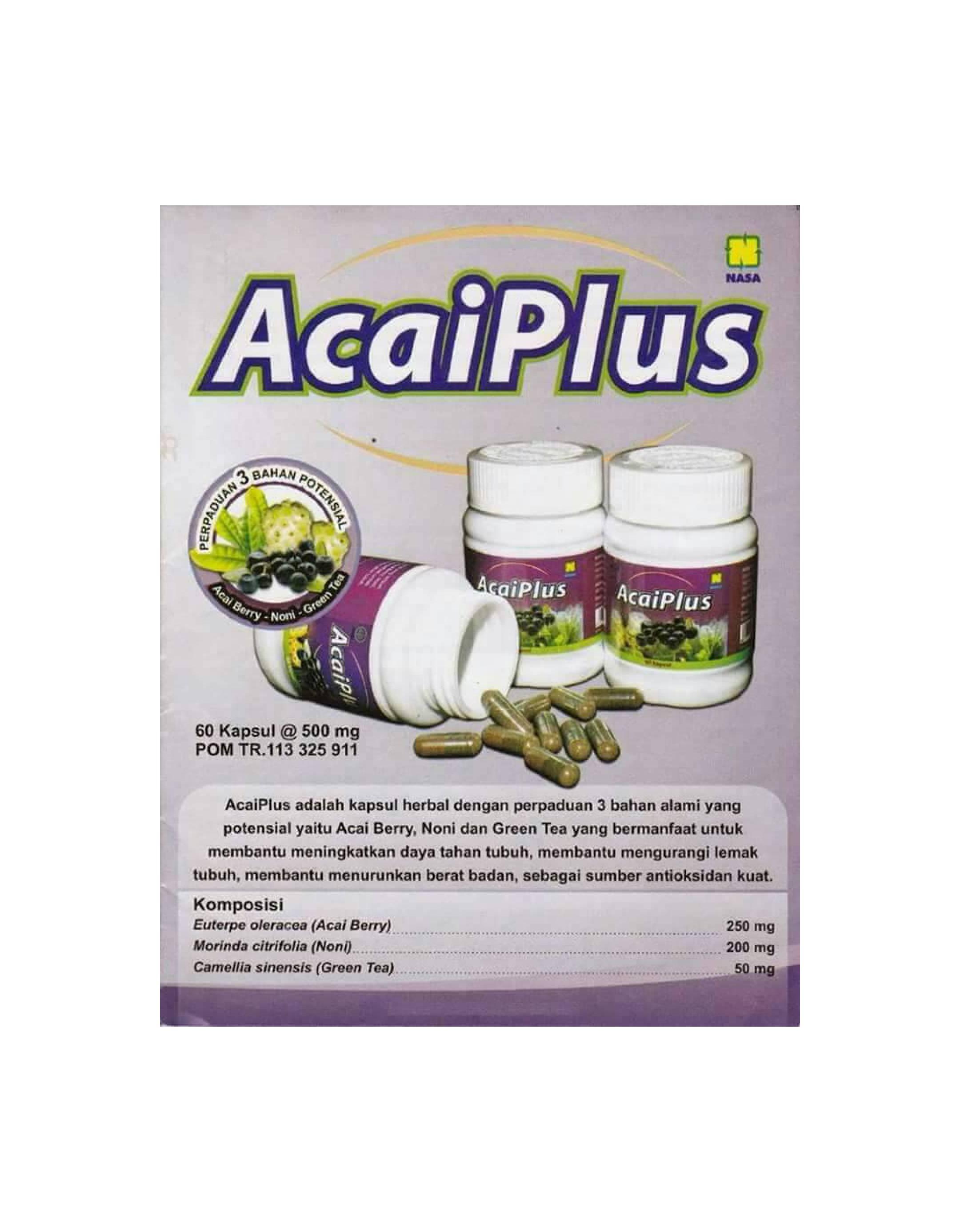 ACAI PLUS PELANGSING HERBAL ALAMI ORI ASLI RESMI NASA
