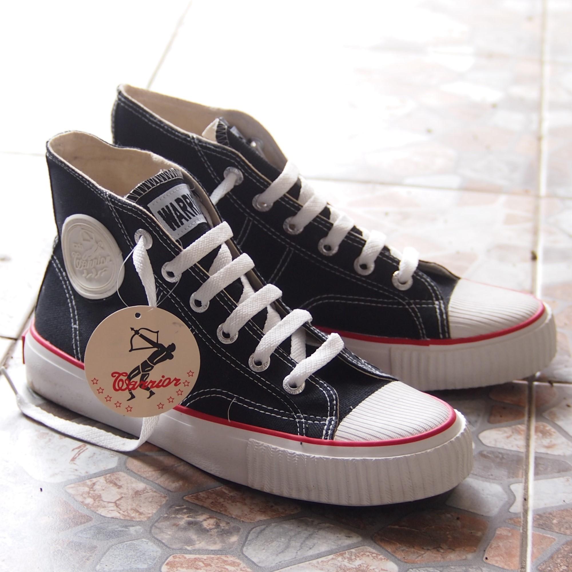 Jual Produk WARRIOR line Terbaru di Lazada Sepatu Warrior Sepatu Sekolah Sepatu Tali CLASSIC HC Black